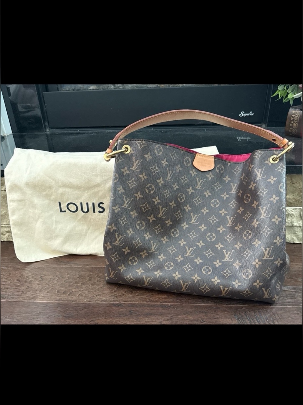 Louis Vuitton Graceful MM Pivoine- Excellent Condition